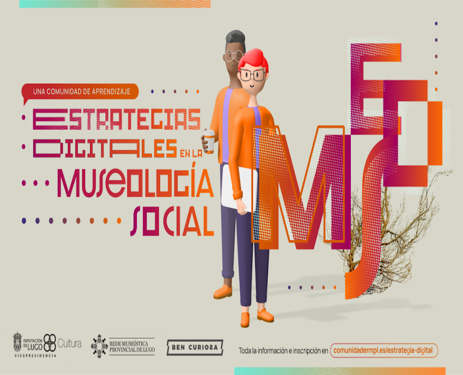 Cartel do curso de estratexias dixitais na museoloxia social
