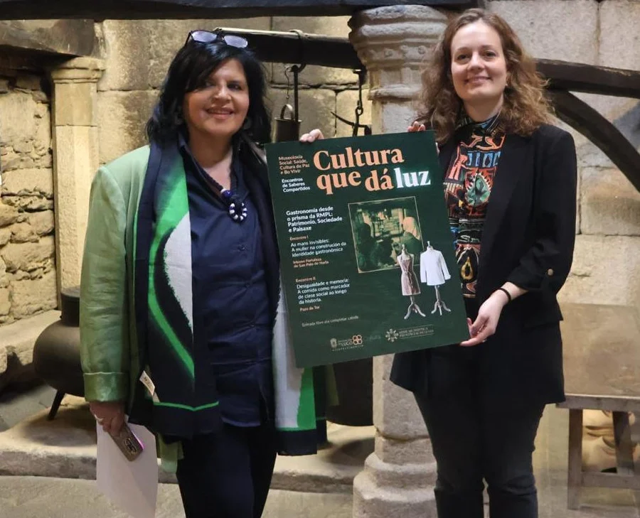 iria castro e encarna lago prezentan o encontro na cociña de san paio de narla