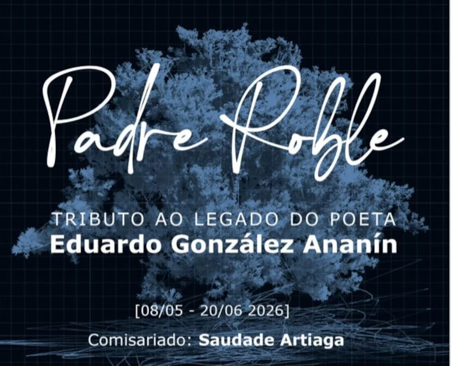 Cartaz da exposición Padre Roble. tributo ao poeta Eduardo Gonzalez Ananin
